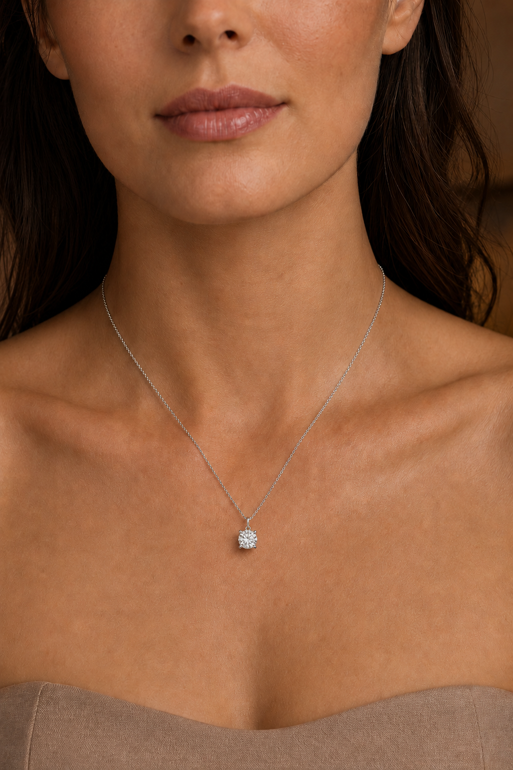 Round Diamond Pendant