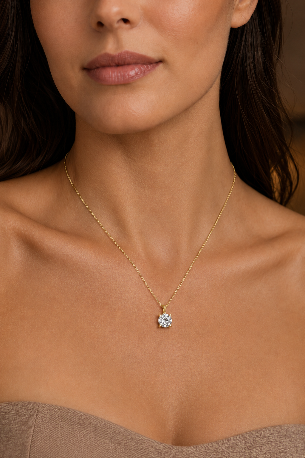 Round Diamond Pendant