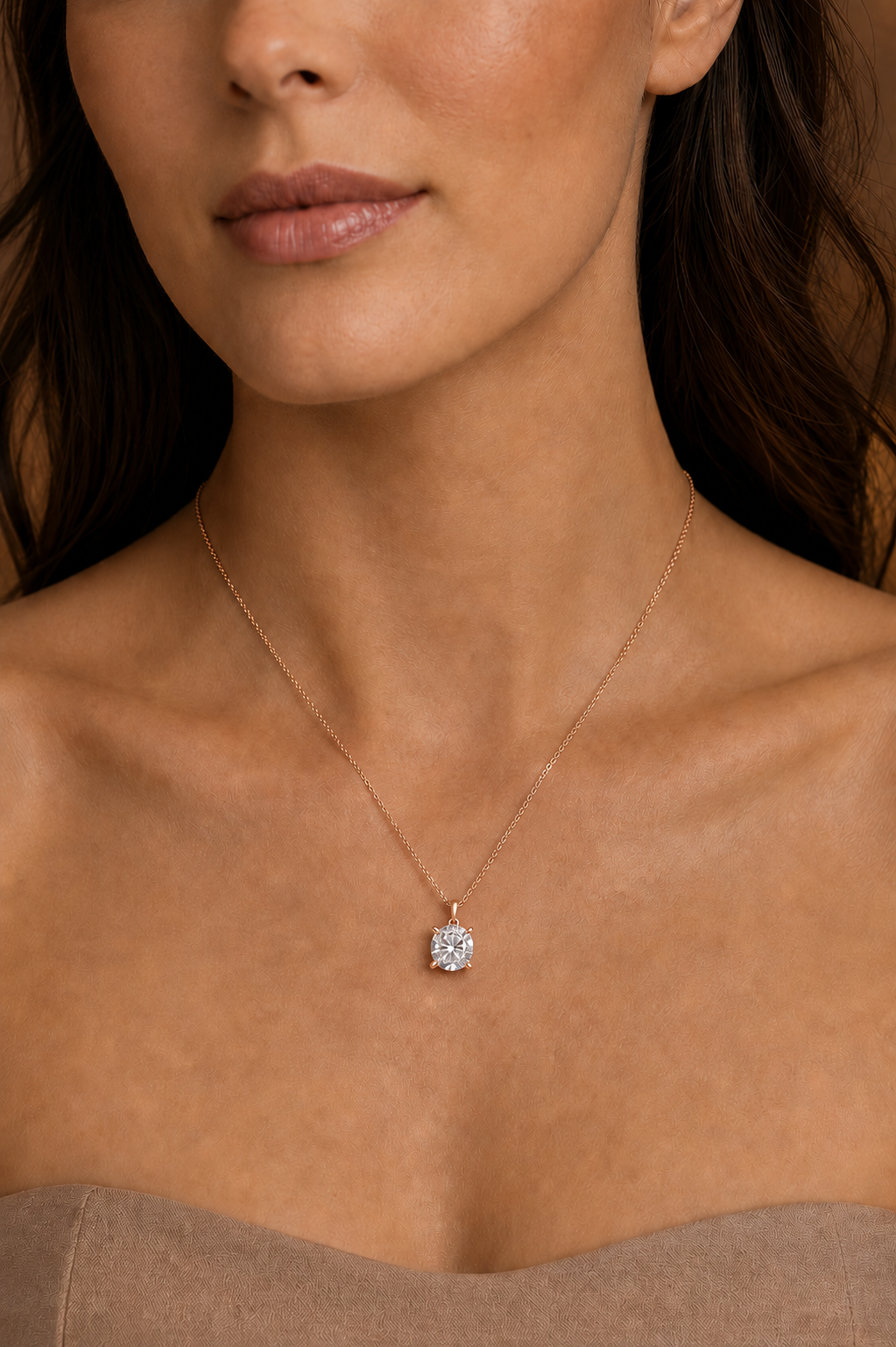 Round Diamond Pendant