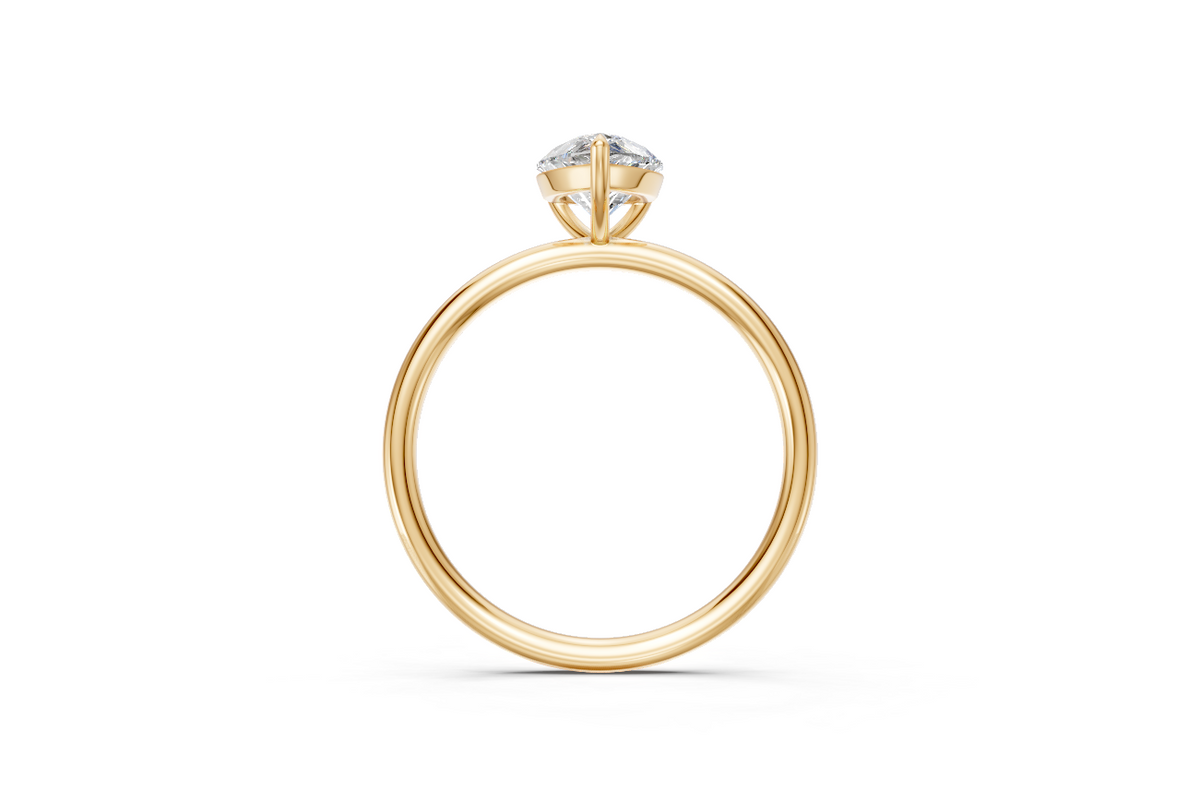 Pear-Cut Solitaire Ring