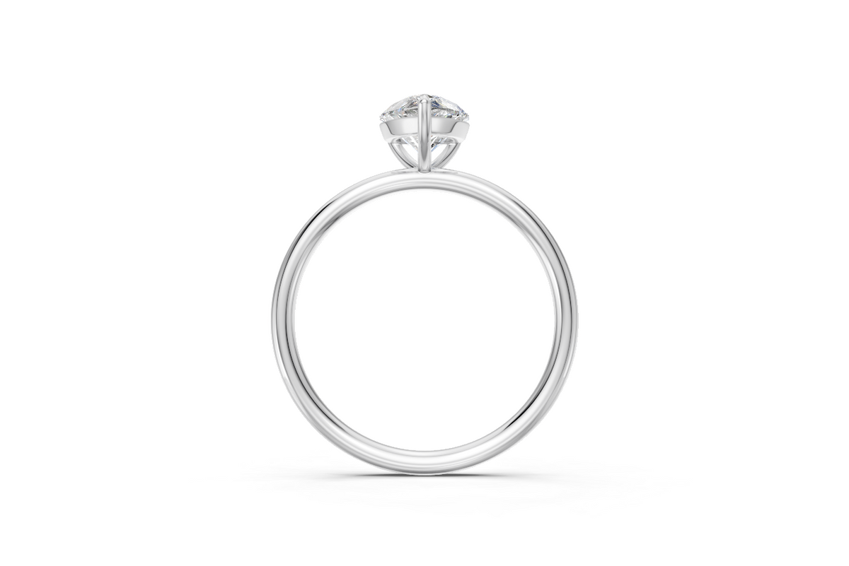 Pear-Cut Solitaire Ring