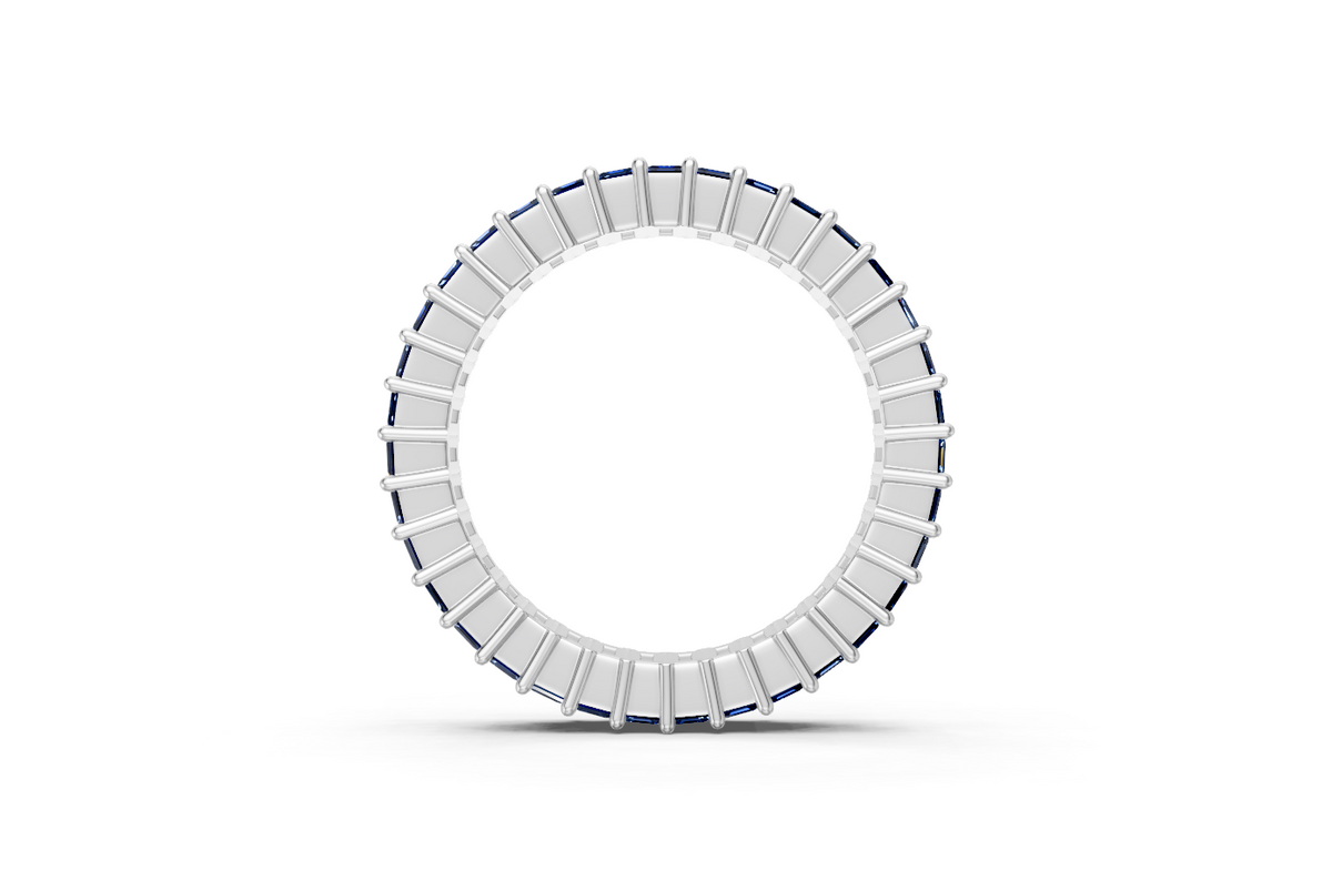 Emerald-Cut Sapphire Eternity Ring