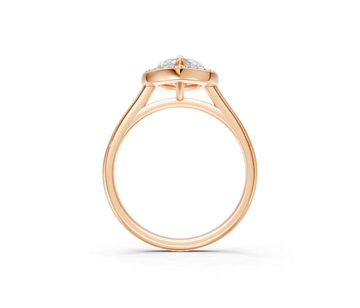 Marquise Halo Diamond Ring