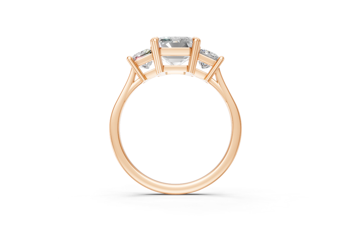 Emerald-Cut & Princess Trilogy Ring