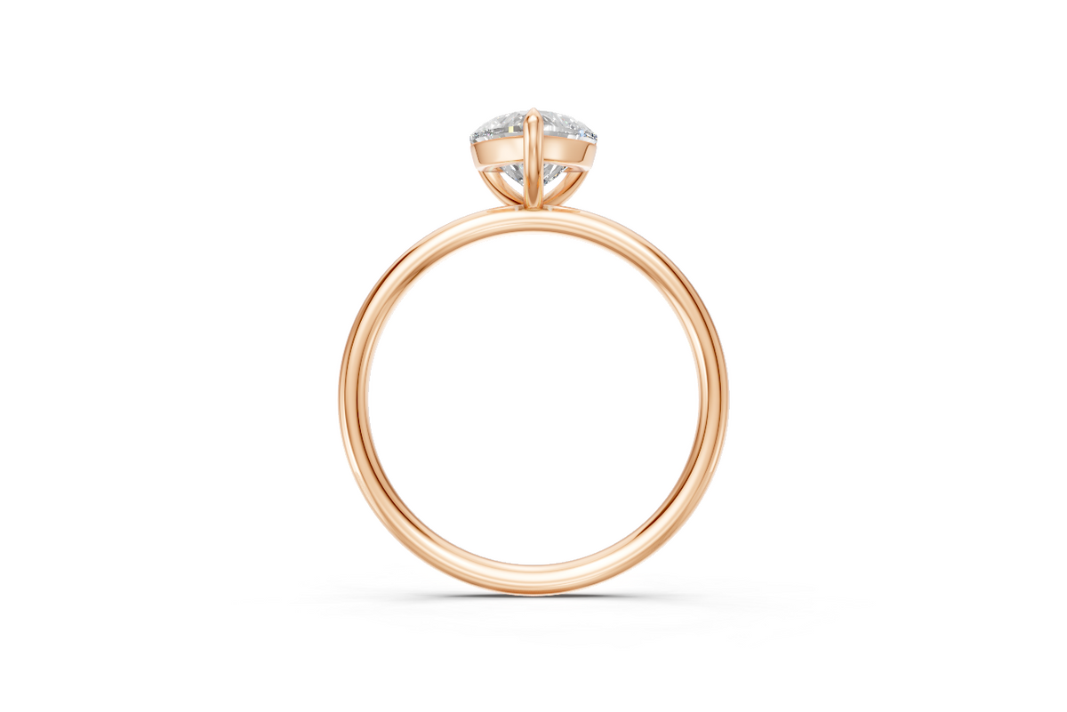 Heart-Cut Solitaire Ring