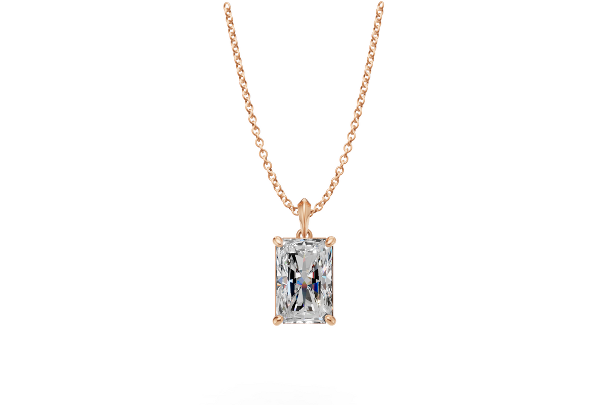 Cushion Diamond Solitaire Pendant
