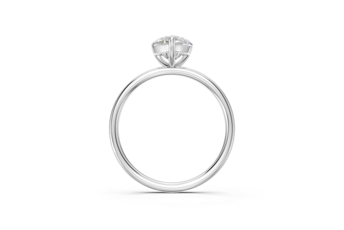 Heart-Cut Solitaire Ring