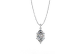 Marquise Diamond Solitaire Pendant