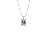 Radiant Diamond Solitaire Pendant