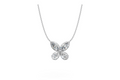 Marquise & Pear Diamond Butterfly Necklace