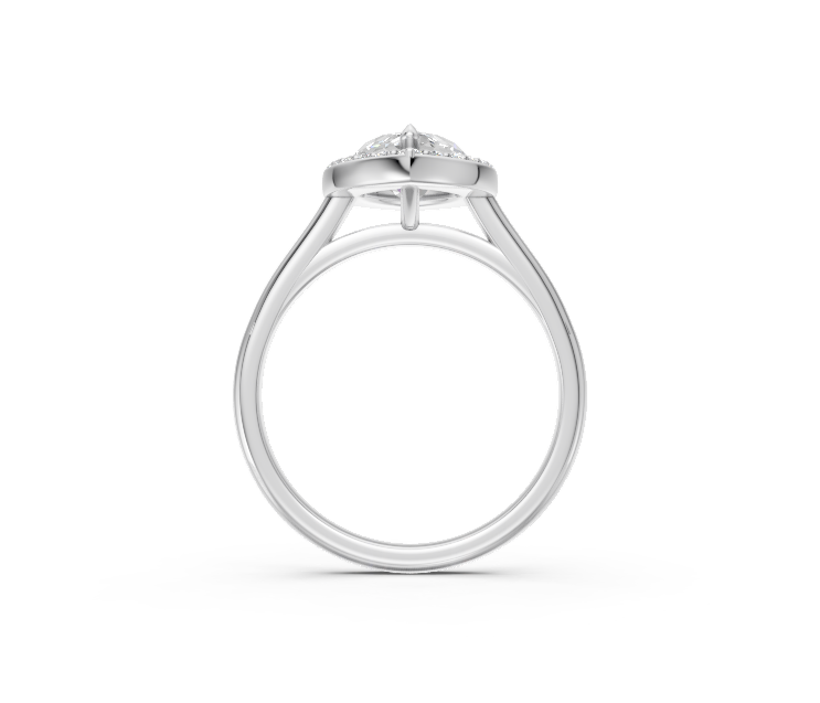 Marquise Halo Diamond Ring