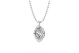 Floating Marquise Diamond Pendant
