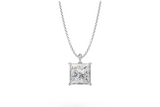 Princess Diamond Solitaire Pendant