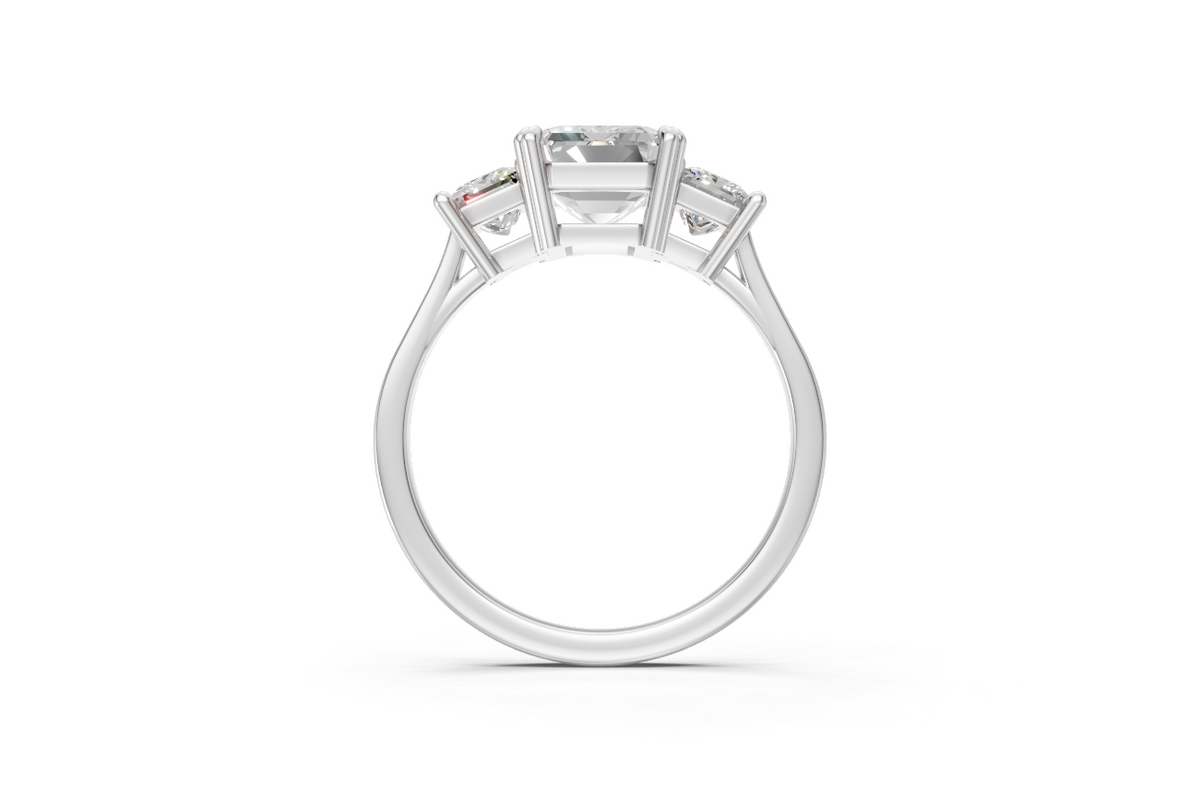 Emerald-Cut & Princess Trilogy Ring