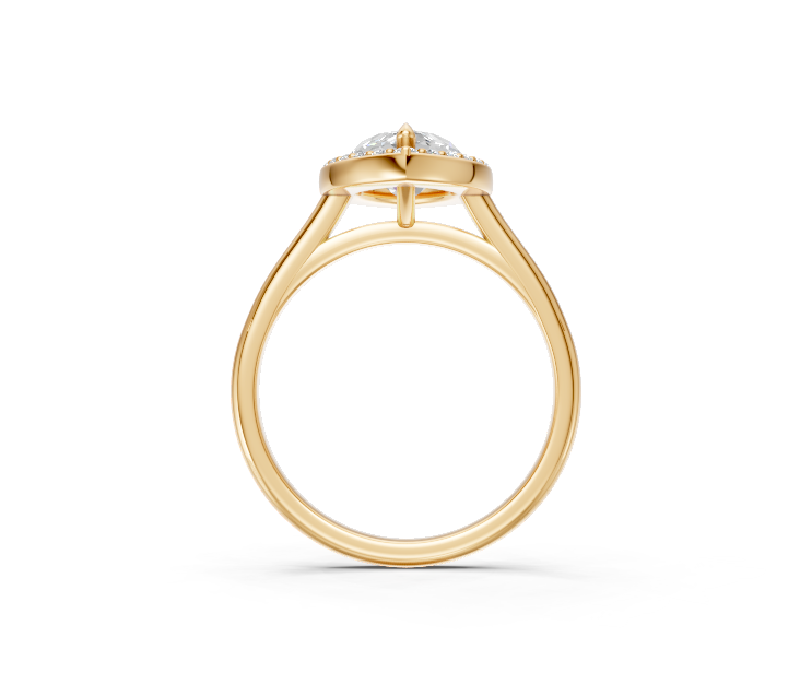 Marquise Halo Diamond Ring