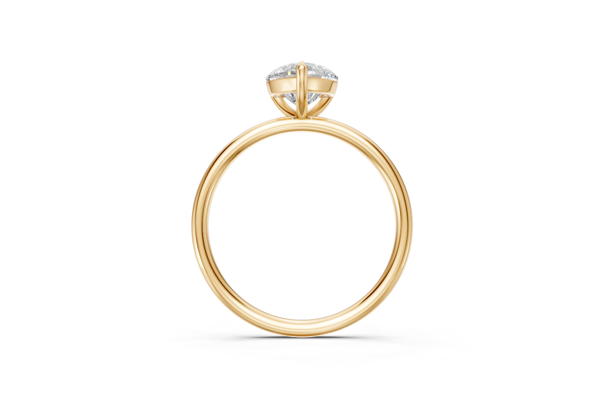 Heart-Cut Solitaire Ring