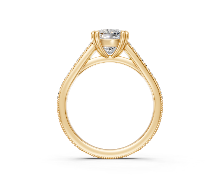 Cushion-Cut Diamond Vintage Ring