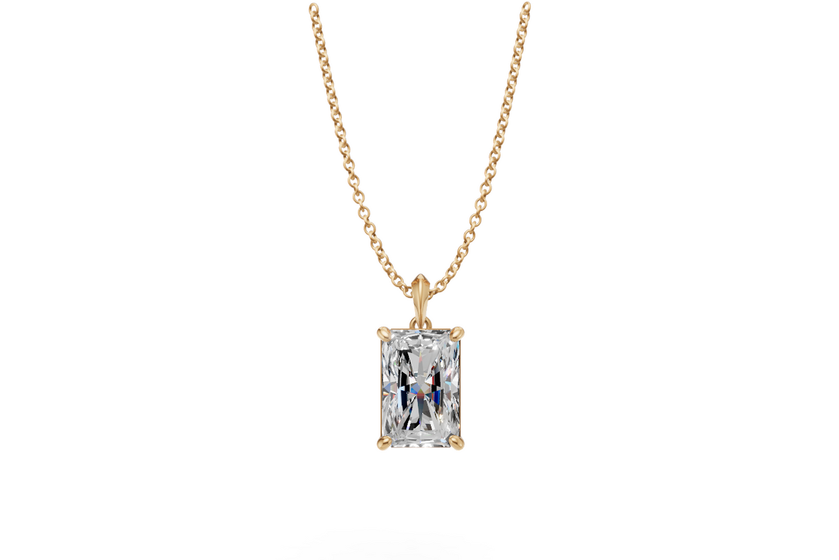 Cushion Diamond Solitaire Pendant