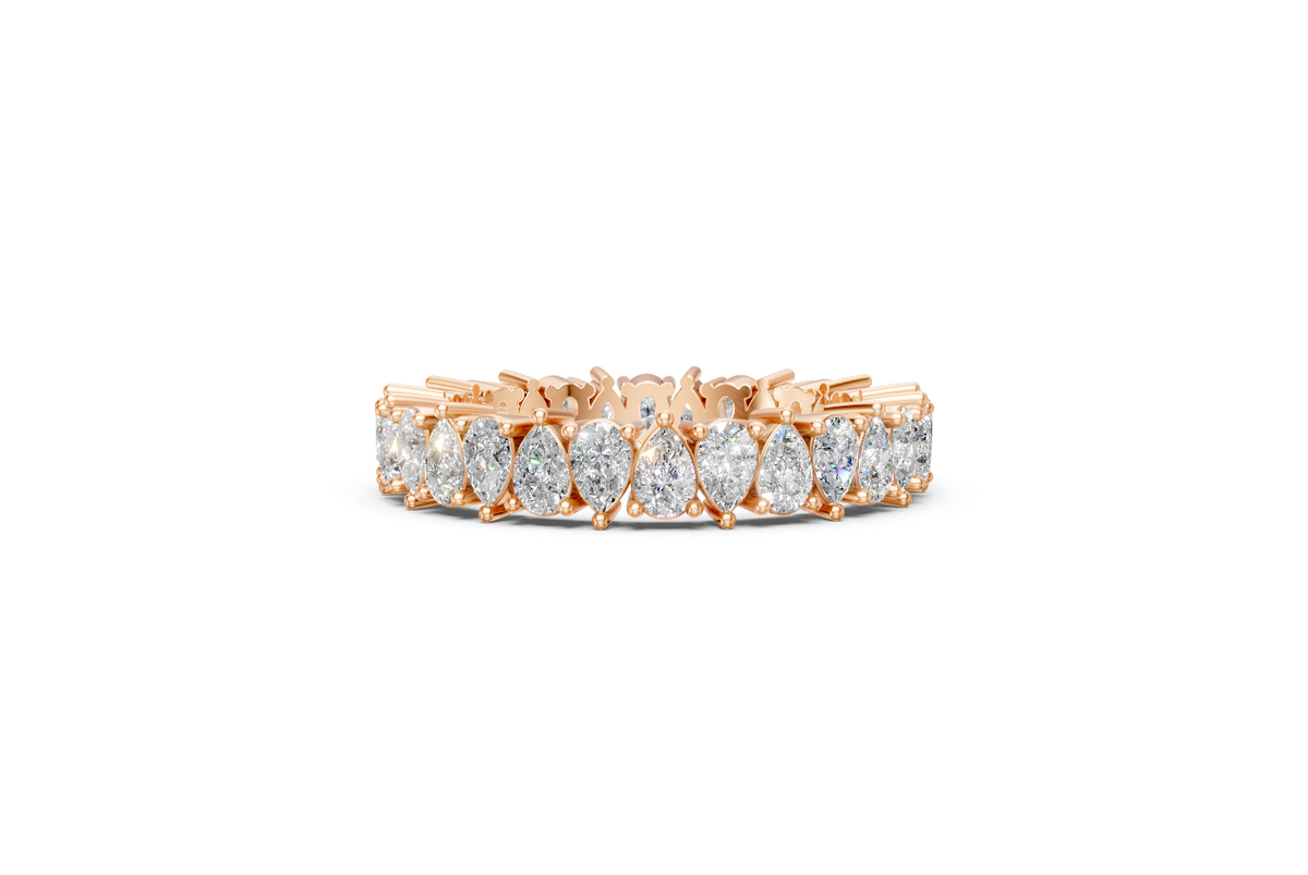 Pear-Cut Diamond Eternity Ring
