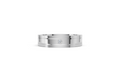 Men’s Princess-Cut Diamond Grooved Wedding Band