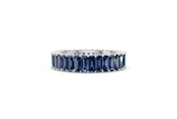 Emerald-Cut Sapphire Eternity Ring