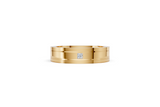 Men’s Princess-Cut Diamond Grooved Wedding Band