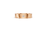 Men’s Princess-Cut Diamond Grooved Wedding Band