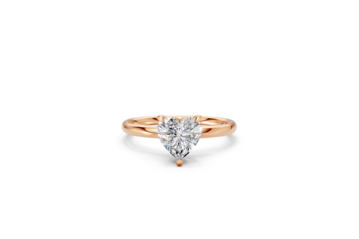 Heart-Cut Solitaire Ring