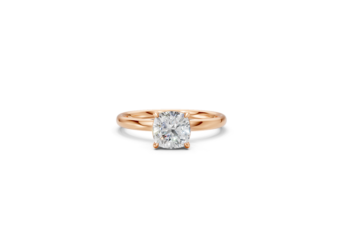 Cushion-Cut Solitaire Ring