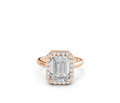 Emerald Halo Diamond Ring