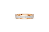 Men’s Two-Tone Hammered Wedding Band