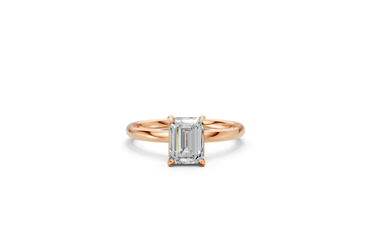 Emerald-Cut Solitaire Ring