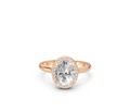 Oval-Cut Halo Diamond Ring