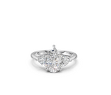 Pear-Cut & Heart Diamond Trilogy Ring