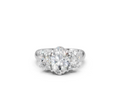 Oval-Cut Diamond Trilogy Ring
