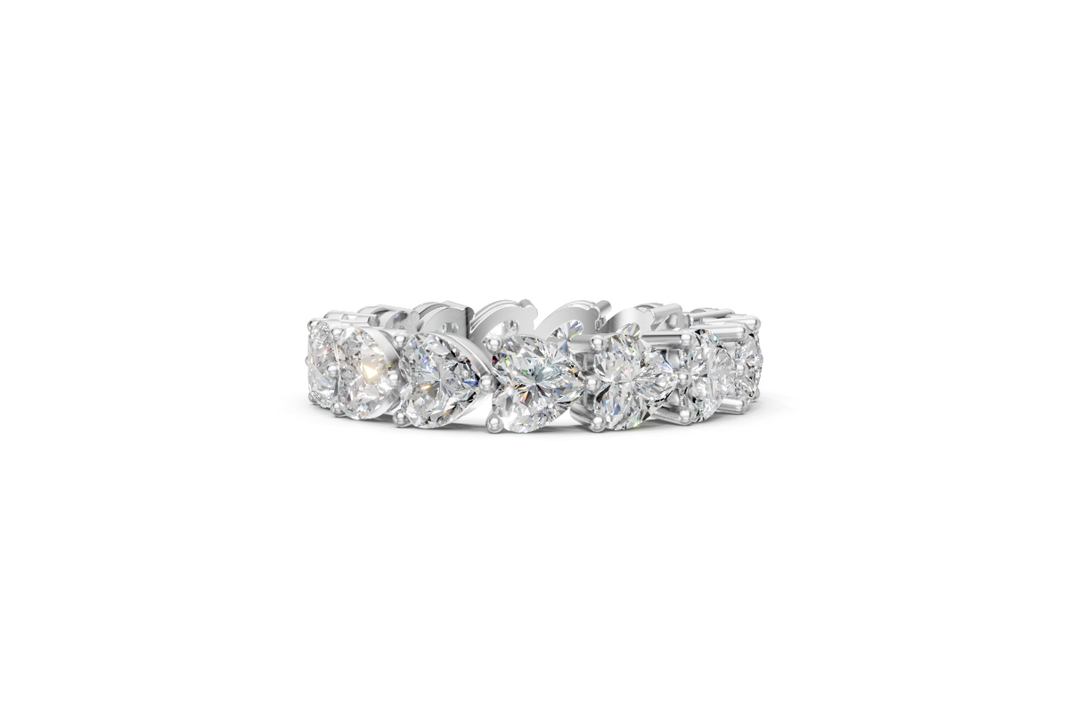 Heart-Shaped Diamond Eternity Ring