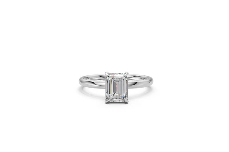 Emerald-Cut Solitaire Ring