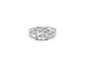 Cushion-Cut & Trillion Diamond Trilogy Ring