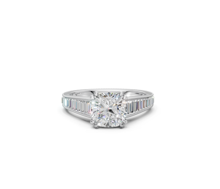 Cushion-Cut Diamond Vintage Ring