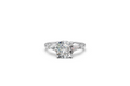 Round-Cut & Tapered Baguette Diamond Trilogy Ring