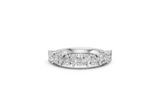 Pear-Cut Diamond Half Eternity Ring