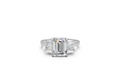 Emerald-Cut & Princess Trilogy Ring