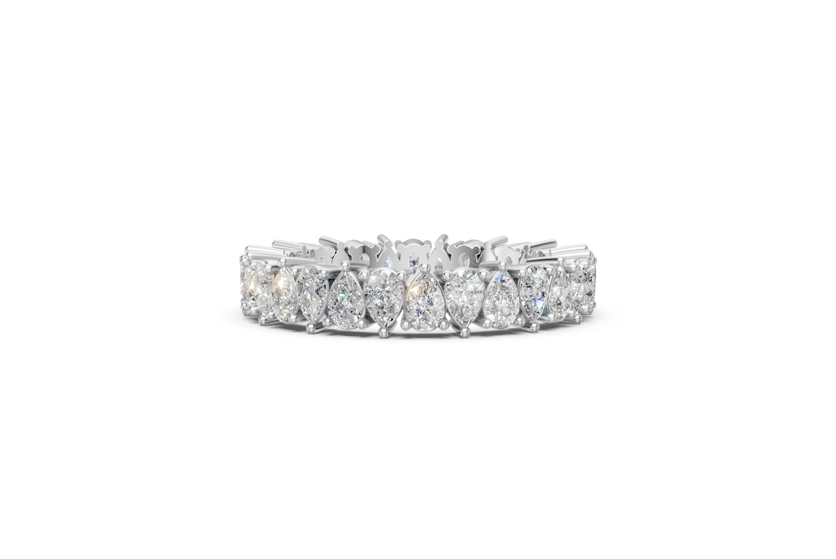 Pear-Cut Diamond Eternity Ring