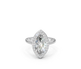 Marquise Halo Diamond Ring