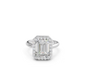 Emerald Halo Diamond Ring