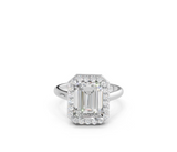 Emerald Halo Diamond Ring