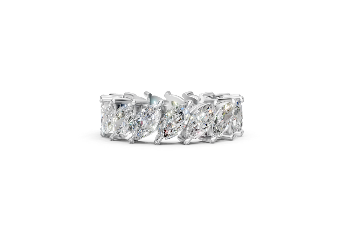 Marquise-Cut Diamond Eternity Ring