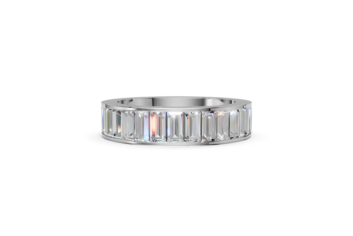 Channel-Set Baguette Diamond Eternity Ring
