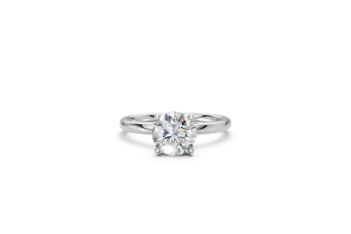 Round-Cut Solitaire Ring