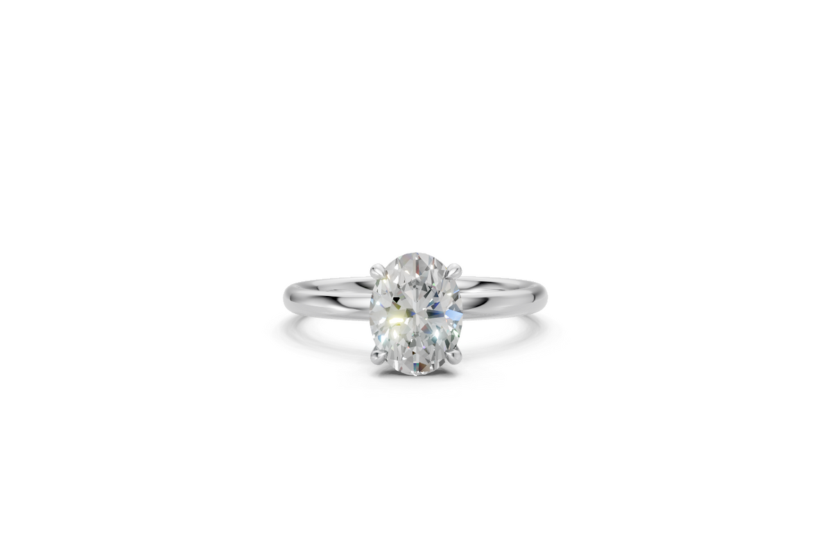 Oval-Cut Solitaire Ring